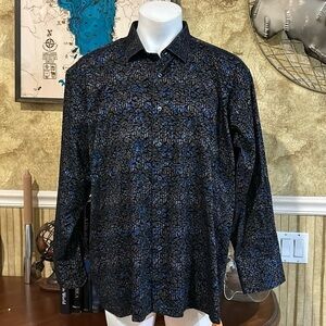 Viscontti Black Button Down. 3XLB